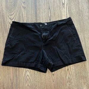Soho Jeans New York & Company Chino Shorts Mid Rise Cotton Blend Black Size 12